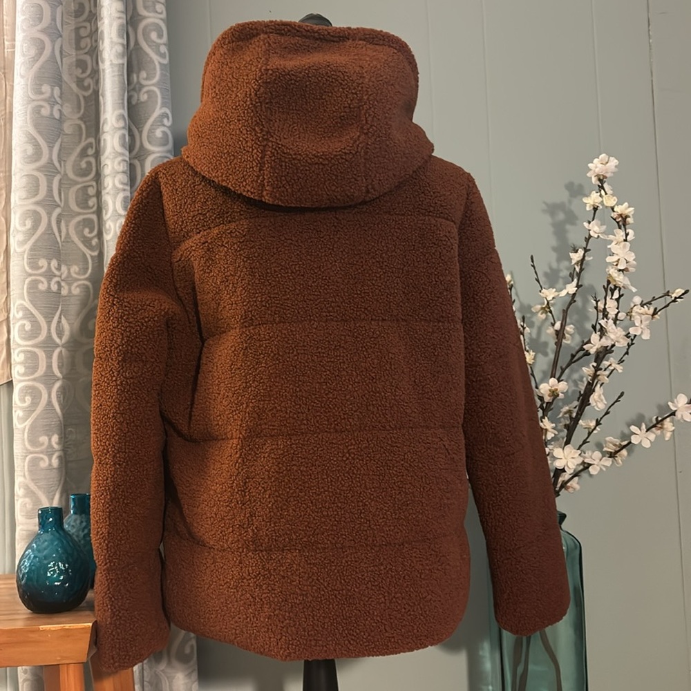NWT NVLT Vegan Down Berber Teddy Jacket - Picture 7 of 14